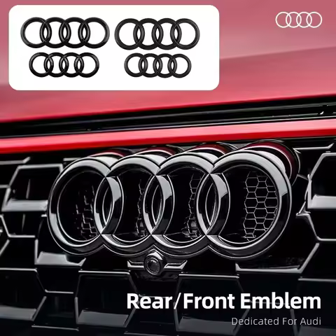 1PCS ABS Car Front Rear Badge Emblem Decoration Sticker For AUDI A4 A3 A5 A6L A7 A4L Q2L Q3 Q5 Sport