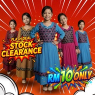 CY 106 Jubah Budak Perempuan Clearance Sale Baju Raya Kids Dress Lace Princess Girl RM10 Flash Deal 