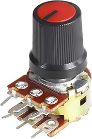 WH148 Potentiometer Set of 5 15mm 6 Pin Linear Conical Rotary Potentiometer Resistor 1K, 10K, 20K, 5