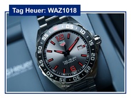 Tag Heuer Formula 1 43mm Quartz สีเทา-แดง (WAZ1018) ใหม่​ มือ1 ประกันศูนย์