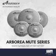 Arborea Cymbal Mute Series Silent Cymbal Set - 14" Hihat/16" Crash/18" Crash/20" Ride