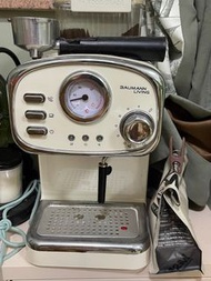 二手Baumann Living 復古意式特濃咖啡機連打奶器