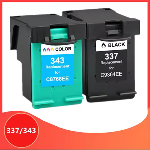 Compatible for HP 343 337 Ink Cartridge for HP337 for HP343 for HP Photosmart 2575 8050 C4180 D5160 