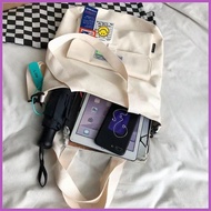 ✒ ♈ ☸ Mumu 2048 Japanese Ladies Harajuku Style Tote Bag With Sling Zipper Canvas Bags For Women
