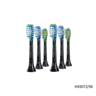 2組【Philips 飛利浦】智臻綜合刷頭-黑 (潔淨/護齦/亮白,各1) HX9073/96