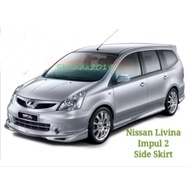 Nissan Livina Impul 2 Side Skirt (ABS Material)