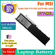 BTY-M6L Replacement Laptop Battery for MSI GS65 GS75 Stealth Thin PS63 P65 P75 8RF 8RE Creator 8RC 8