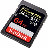 SanDisk Extreme Pro SDSDXXY-064G-GN4IN Memory Card With SDXC, 64GB, U3, C10, V30, UHS-I, 170MB/s R, 90MB/s W