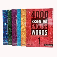 New 6 Books/Set 4000 Essential English Words Level 1-6 IELTS SAT Core Words English Vocabulary Book