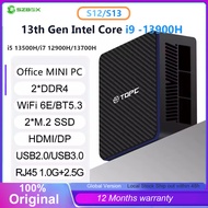 TOPC Mini PC Intel Core I9 13900H i7 13700H DDR5 3200Mhz M.2 2280 WIN11 4K Wifi6E BT5.3 Windows Dual