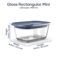Tupperware Voila Rectangular Glass Food Storage Container Collection l 400 ml 650ml 1L & 1.5 L | Air