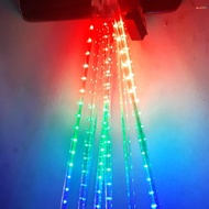 LAMPU METEOR JATUH LAMPU AIR JATUH LAMPU POHON 50CM LED 8 BATANG RGB - CAHAYAMEGAH