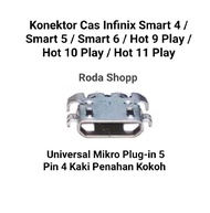 Konektor Cas hp Infinix Smart 5 Smart 4 Smart 6 Hot 9 Play Hot 10 Play Hot 11 Play Koncas Charger bt