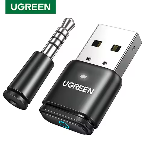 UGREEN USB Bluetooth 5.3 Transmitter aptX HD AD Audio Adapter for PS5 PS4 Nintendo Switch Headset Sp