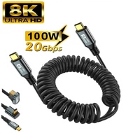 Elasticity PD100W USB3.2 20Gbps ThunderBolt 3 Type C to Type C Cable 8K@60Hz USB-C Cable Cord For  S