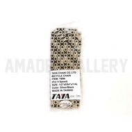 TAYA TB90 9 SPEED BICYCLE CHAIN 12 X 564 X 114L SILVER BLACK NEW