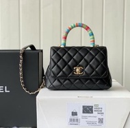 Chanel mini coco rainbow handle