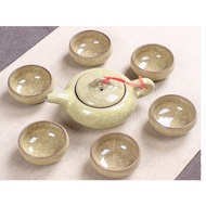 Advanced Gift Ice Glaze Colorful Kung Fu Tea Set Ceramic Teapot Set Of 7 Ceramics Cups