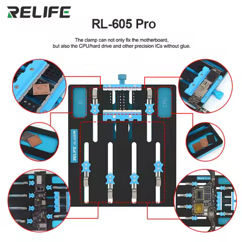 RELIFE RL-605 PRO Motherboard Chip Universal Fixture Laptop CPU Harddisk IC Chip Motherboard Jig Boa