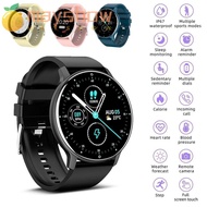 MAYSHOW Smart Watch, Conversation Blue/Black/Pink/Gold Intelligent Watch, Step Counting Fitness Tracker Smartwatch for Men Women/Android IOS/Bluetooth/Heart Rate/Blood Pressure