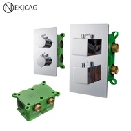 Thermostatics Embedded Box Faucet Cartridge Valve Triple Cartridge Faucet Valve 2 Way 3 Way Shower F