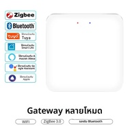 Tuya สมาร์ทหลายโหมดเกตเวย์ ZigBee WiFi Bluetooth Hub Bridge การควบคุมบ้านอัจฉริยะ Smart Life APP ควบ