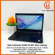 DELL LATITUDE 5490 INTEL CORE I5-8250U 8GB RAM 256GB SSD USED LAPTOP REFURBISHED NOTEBOOK