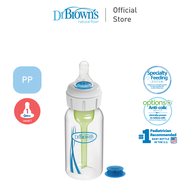 Dr. Browns Anti-Colic Options+ PP Narrow Neck 4oz/120ml Specialty Feeding Bottle 1 Bottle (For Cleft