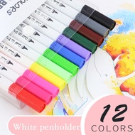 Dual Brush Marker Pens for Coloring,12 Colored Markers,Fine Point and Brush Tip Art Markers for Kids Adult Coloring Books