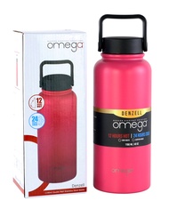 Omega Houseware Denzell 40oz Double Wall Stainless Steel Travel Tumbler Black / Gray / White / Pink