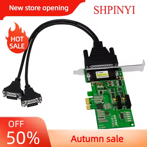ndustrial Dual Port PCI Express to RS-485 RS-422 Serial Card DB9 Converter with Optical Isolation fo