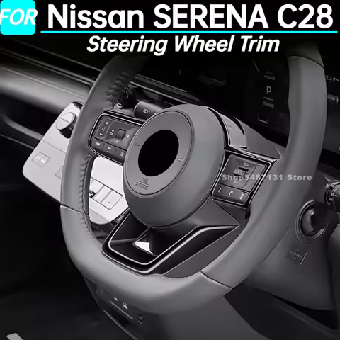 Steering Wheel Trim Circle Sequins Ring Cover Button Decoration Sticker for Nissan SERENA C28 Interi