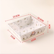 MDLBake 10PCS 10 SET PARIS BOX 11X12 CM Dessert Box Heat Resistant Oven Mica Box Mochi Box / Cake Ca