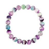 【正佳珠寶】 螢石 頂級極淨 獨角獸螢石 8mm 彩螢石手珠