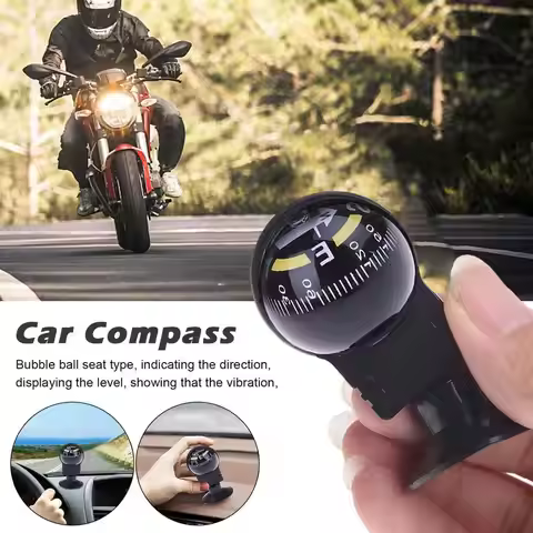 1 Pc Mini Car Ball Universal Mini Car Guide Dashboard Direction Installed Driving Car Camping Interi