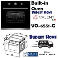 Valenti 65L Built-In Oven VO6551G