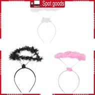 XI Angel Halo Headband Angel Feather Headdress Cosplay Christmas Hair Accessories
