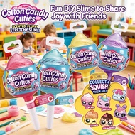 Zuru Oosh Cotton Candy Cuties Mystery Slime Bundle 4 Fluffy Capsules With Stickers Stretchy Stress R