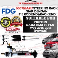 100% BARU FDG POWER STEERING RACK/RAPA RACK PROTON SAGA BLM / FL / FLX / VVT 2016-2018 (SIAP TIE ROD