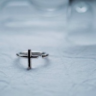 十字架 925銀 開口戒指