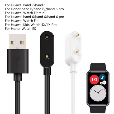 Smartwatch Charger USB Charging Cable for Huawei Watch Fit 2/New/Mini Band 8/7/6 Pro Band7 Honor ES 