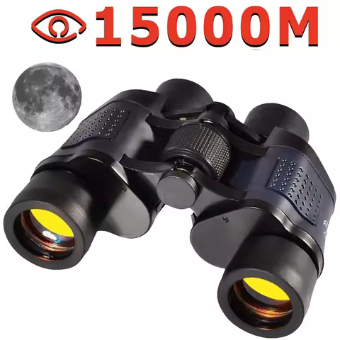 Camping Binoculars 60X60 Long Range 15000m HD High Power Telescope Tourism Binoculars Long Range Pow