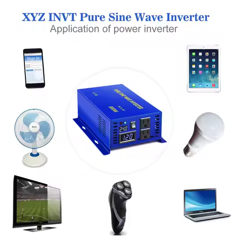 1600W Peak Pure Sine Wave Inverter 800W 24V 220V Solar Power Generator Battery DC to AC Converter 12