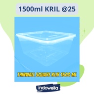 Thinwall SQ 1500ml Food Container/