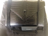 YSL鱷魚皮袋