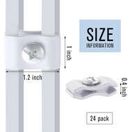 Therwen 24 Pieces Wire Grid Panel Connector Gridwall Joining Clips Grid Panel Joiner Connectors for 