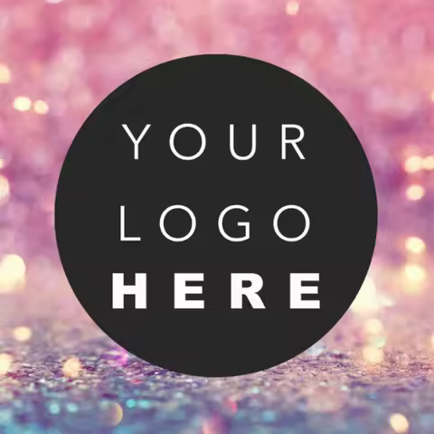 96 Custom Circular Stickers Personalized Logo Sticker Adhesive Labels Wedding Party Decoration Stati
