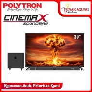 Led Tv Polytron 40 Inch Pld40B150 / 40B150 Sound Bar Resmi (100% Ori)