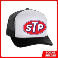 STP Motorcycle Vintage Snapback Mesh Topi Lelaki Trucker Cap 1IYX