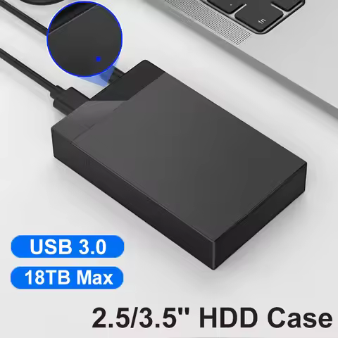 2.5/3.5" inch HDD Case USB 3.0 to SATA External Hard Drive Reader Support 18TB HDD Enclosure High Sp